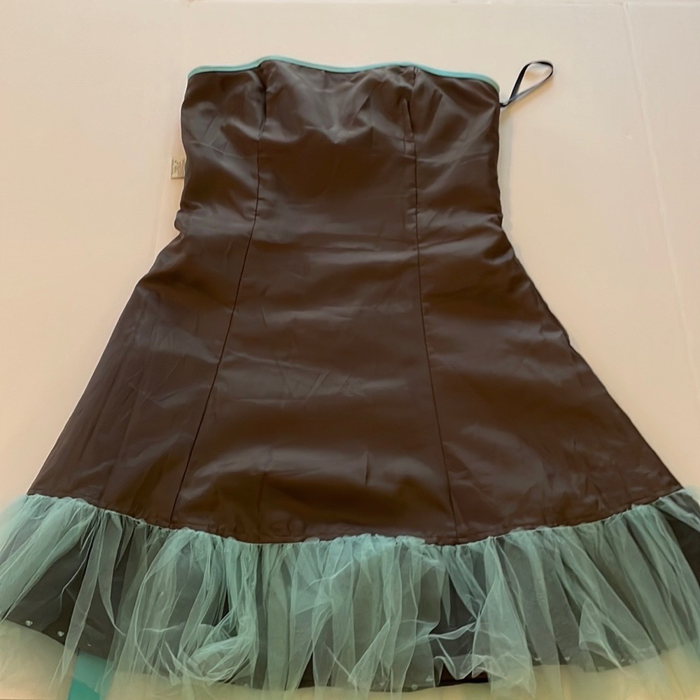Jessica McClintock~Gunne Sax 9/10 Strapless Party Special Occasion Short Gown - Picture 14 of 16